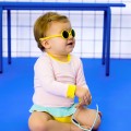 okulary dla niemowlaka zółte przeciwsłoneczne kietla diabola