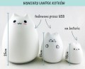 Biała lampka kot led RABBIT&amp;FRIENDS