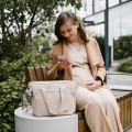 Torba dla mamy do wózka Carmen beżowa BabyOno praktyczna