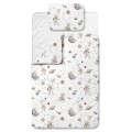 posciel do przedszkola space teddy white