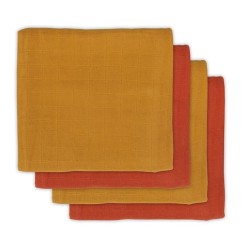 Pieluszki bambusowe zestaw 70x70 cm Mustard Rust / Jollein