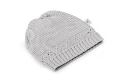 Czapeczka z bawełny organicznej Light Grey / My Memi