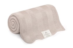 Bambusowy kocyk light beige 80x100 fir / My Memi