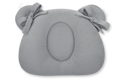 Poduszka muślinowa z wgłębieniem na główkę Dark Grey / Sleepee
