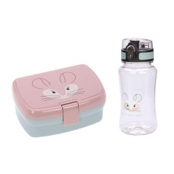 Zestaw na lunch Lunchbox z Tritanową butelką bidonem 460 ml About Friends Szynszyla / Lassig