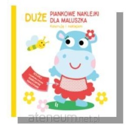 Książka z naklejkami. Duże piankowe naklejki Hipcia / Wydawnictwo YoYo