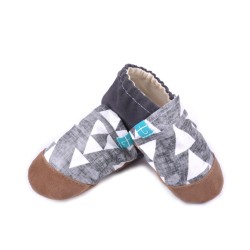Kapcie dziecięce Grey Triangles Titot