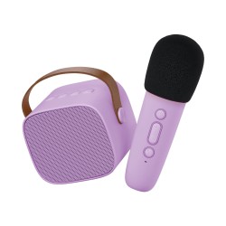 Bezprzewodowy zestaw do karaoke Lalarma Purple