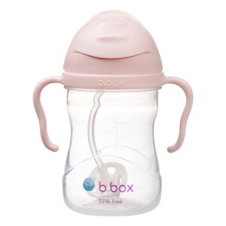 Bidon dla dzieci kubek niekapek ze słomką 240 ml różowy b.box
