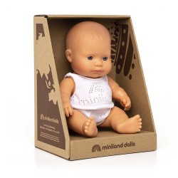 Lalka Miniland dziewczynka Europejka 21 cm Baby