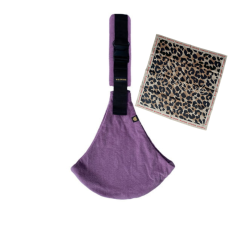 Nosidło wspomagające z apaszką Lilac rib Wildride 