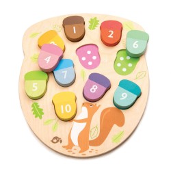 Drewniane żołędzie - nauka liczenia / Tender Leaf Toys