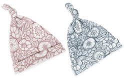 Czapeczka Krasnal 2szt. Pink-Grey 2-4 miesiące/ Sleepee 