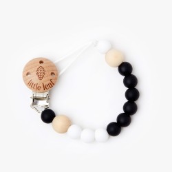 Zawieszka do smoczka black  / Little Leaf