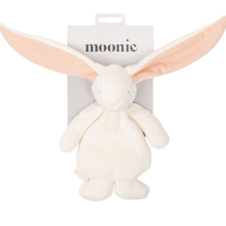 Króliczek sensoryczny przytulanka Mini Moonie Powder kremowo różowy