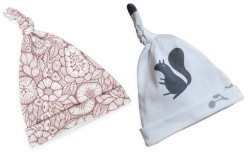 Czapeczka Krasnal 2szt. Wiewióry-Pink 2-4 miesiące/ Sleepee 