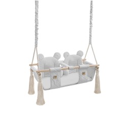 Huśtawka dla bliźniaków Twins Swing Gray / Babysteps