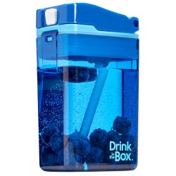 Bidon ze słomką 240ml niebieski - blue / DRINK IN THE BOX