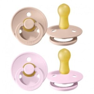 Smoczek uspokajający 2 szt kauczuk Hevea BLUSH I BABY PINK S / BIBS