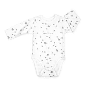 Body dziecięce długi rękaw 80 cm MilkyWay White/ Color Stories