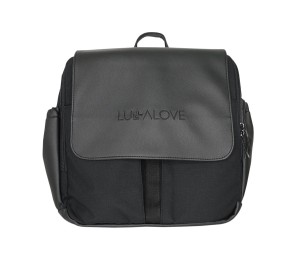 Torba plecak do wózka ekoskóra cordura czarna / Lullalove