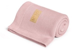 Bambusowy kocyk 80x100 powder pink - pudrowy róż / Memi