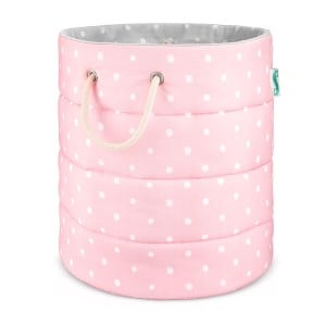 Duży kosz na zabawki Lovely Dots Pink&Grey / Lamps&Company