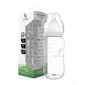 Antykolkowa butelka szklana dla niemowląt Szeroka 240 ml / Eco Viking