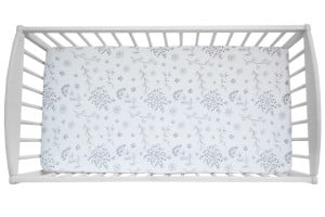 Prześcieradło do łóżeczka We care Bloom 120 x 60 / Sleepee