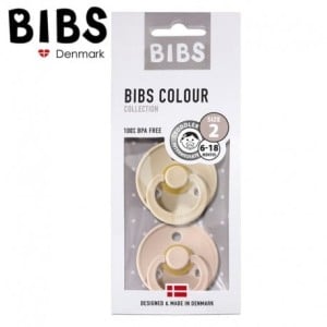 Smoczek uspokajający 2 szt kauczuk Hevea VANILLA & BLUSH M / BIBS