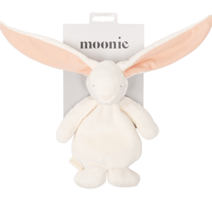 Króliczek sensoryczny przytulanka Mini Powder - kremowo różowy / Moonie