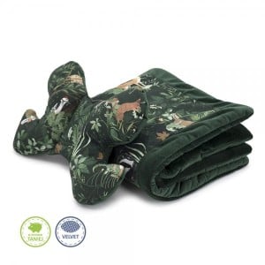 Zestaw niemowlaka Kocyk i poduszka Woodland / Makaszka