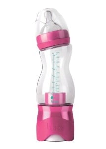 Butelka dla niemowląt z dozownikiem 240 ml różowa / b.box