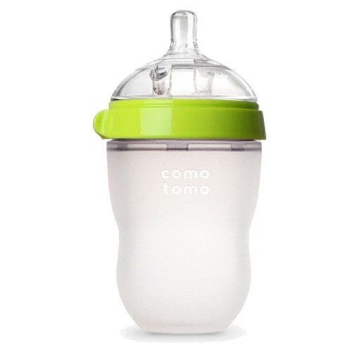 comotomo antykolkowa butelka silikonowa 250 ml green baby