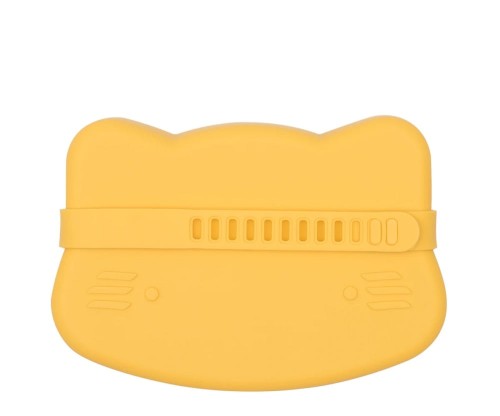 Zamykany silikonowy pojemnik Lunchbox Kotek żółty / We Might Be Tiny