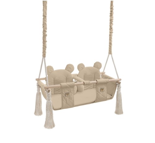 huśtawka twins swing beige beżowa baby steps