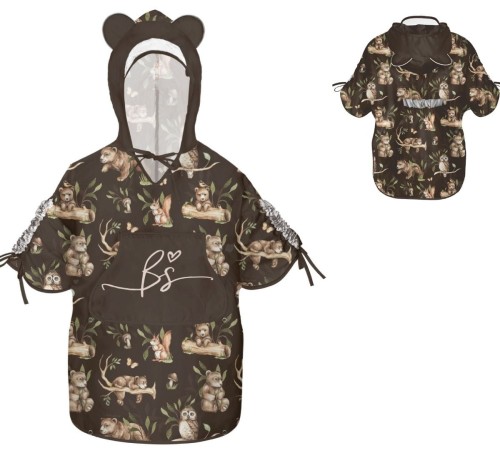 Poncho płaszczyk przeciwdeszczowy Happy Bear Dark / BabySteps