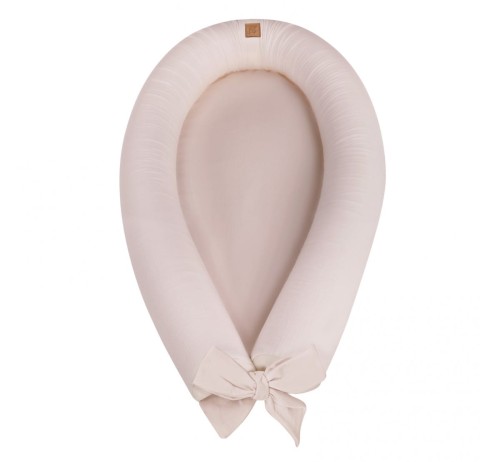 babysteps kokon niemowlęcy lniany linen sepia rose