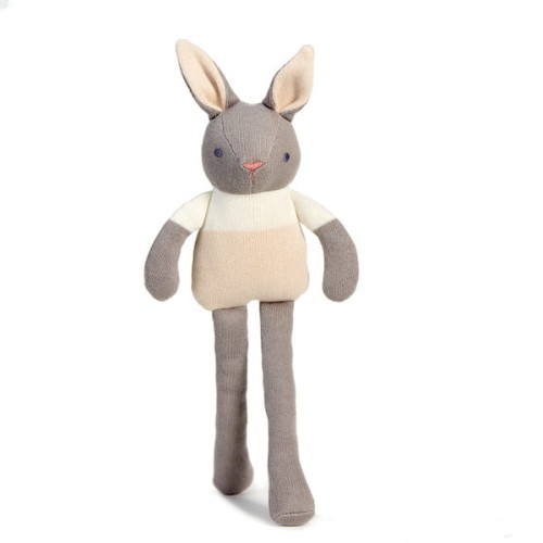 Przytulanka z bawełny organicznej GOTS Grey Bunny / ThreadBear
