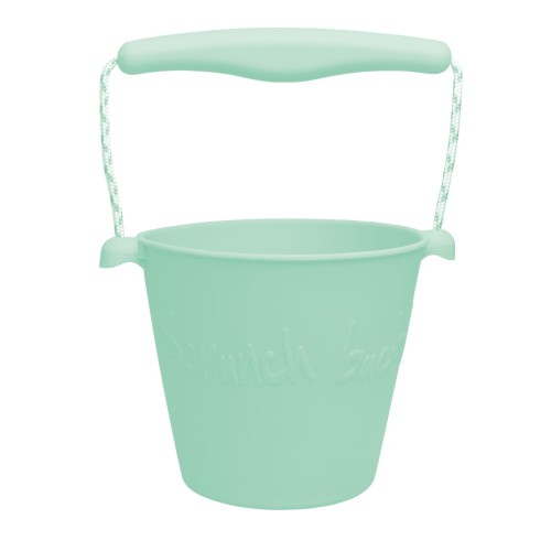 Scrunch Bucket składane wiaderko do wody i piasku pastelowy zielony
