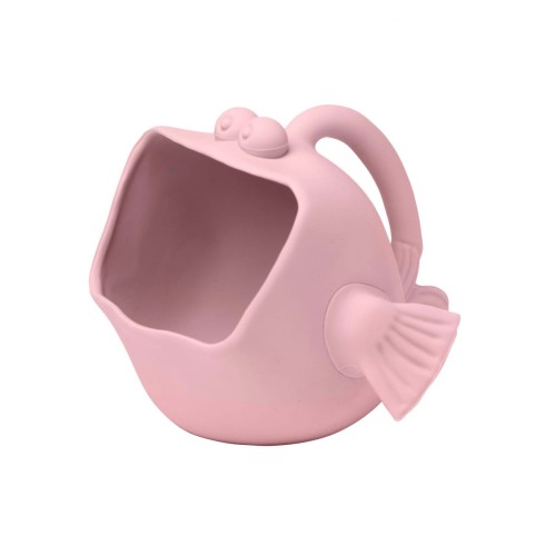 silikonowy czerpak rozdymka scrunch pudrowy róż
