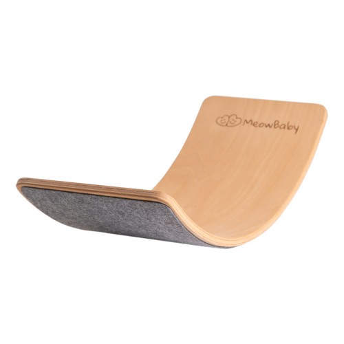 meowbaby balance board deska balansująca dla dzieci z filcem szary