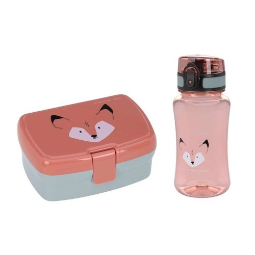 lassig zestaw na lunch lunchbox tritanowa butelka bidon 460 ml about friends lis