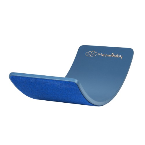 meowbaby deska do balansowania z filcem 80x30cm balance board niebieski