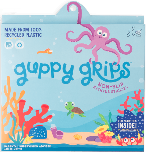 Naklejki do wanny Guppy Grips antypoślizgowe Podwodny świat