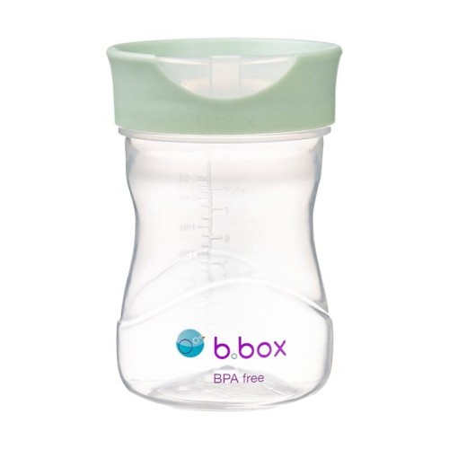 Kubek do nauki picia dla dziecka kubek treningowy plastikowy 240 ml szałwia b.box