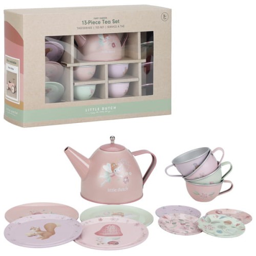 zestaw do herbaty dla dziewczynki fairy garden little dutch