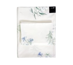 Pościel bawełniana 100x135 Zielnik  błękit / Lullalove 