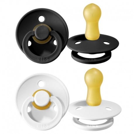 Smoczek uspokajający 2 szt BLACK & WHITE S / BIBS