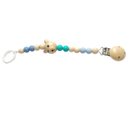 Zawieszka do smoczka Little Bear Turkusowa / Mymami